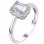 Λευκόχρυσο μονόπετρο δαχτυλίδι Κ14 με ζιργκόν