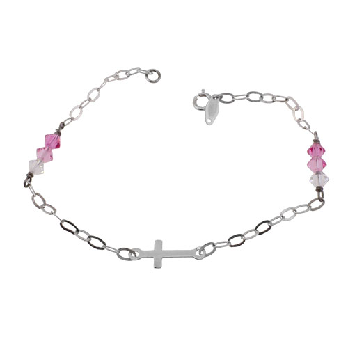 Λευκόχρυσο παιδικό βραχιόλι Κ9