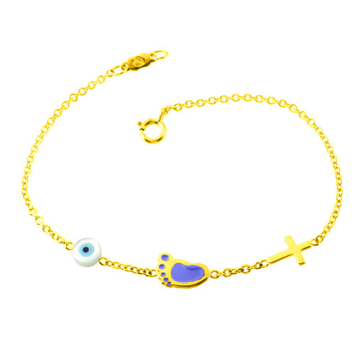 Χρυσό παιδικό βραχιόλι Κ9