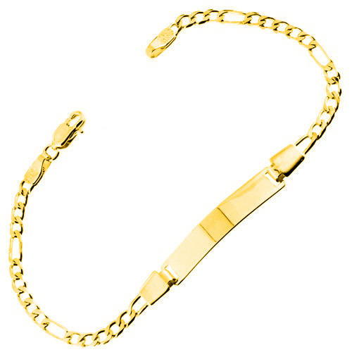 Χρυσό παιδικό βραχιόλι ταυτότητα Κ14