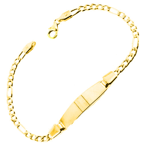 Χρυσό παιδικό βραχιόλι ταυτότητα Κ14