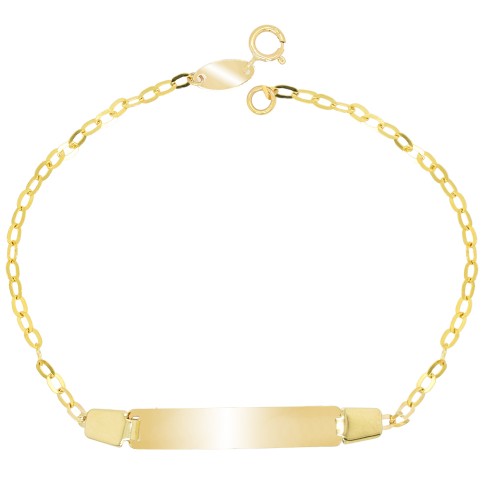 Χρυσό παιδικό βραχιόλι ταυτότητα Κ14