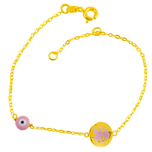 Χρυσό παιδικό βραχιόλι Κ14