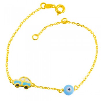 Χρυσό παιδικό βραχιόλι Κ14