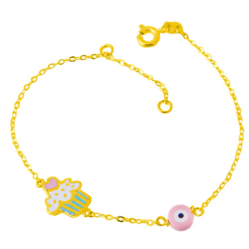 Χρυσό παιδικό βραχιόλι Κ14