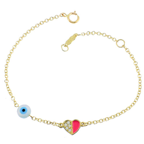 Χρυσό παιδικό βραχιόλι Κ14