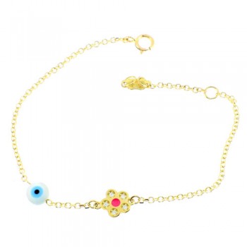 Χρυσό παιδικό βραχιόλι Κ14