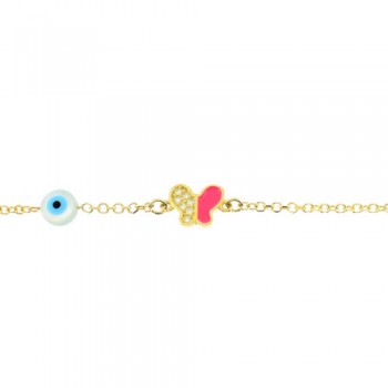 Χρυσό παιδικό βραχιόλι Κ14