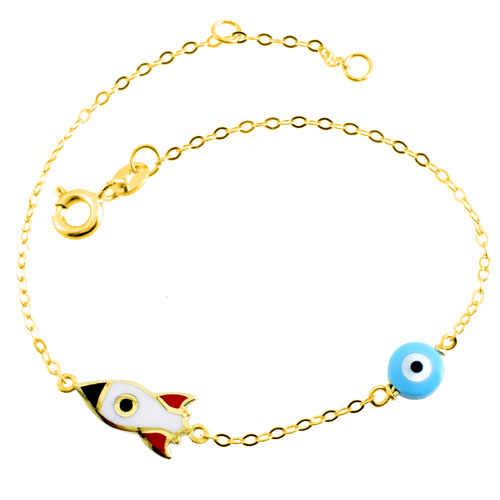 Χρυσό παιδικό βραχιόλι Κ14