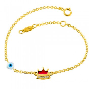 Χρυσό παιδικό βραχιόλι Κ14