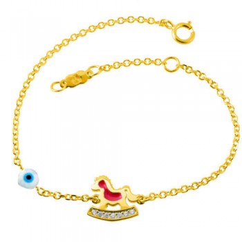 Χρυσό παιδικό βραχιόλι Κ14