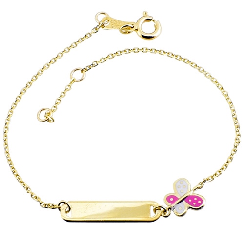 Παιδικό χρυσό βραχιόλι "ταυτότητα" Κ14