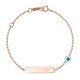 Παιδικό βραχιόλι-ταυτότητα από ροζ χρυσό Κ9