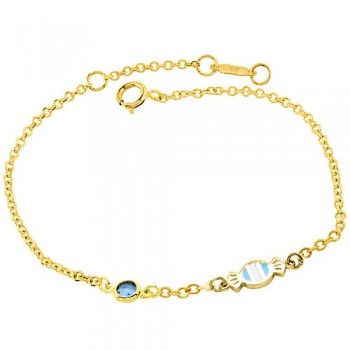 Παιδικό χρυσό βραχιόλι Κ9