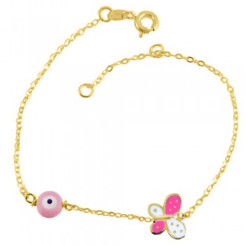 Χρυσό παιδικό βραχιόλι Κ14