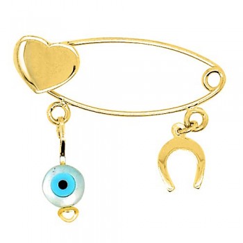 Χρυσή παραμάνα καρδιά Κ9