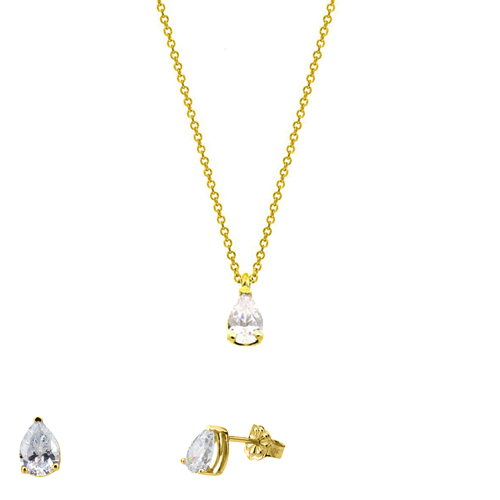 Χρυσό σετ σταγόνες Κ14