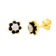 Χρυσά σκουλαρίκια Κ14 με ζιργκόν