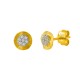 Χρυσά σκουλαρίκια Κ14 με ζιργκόν