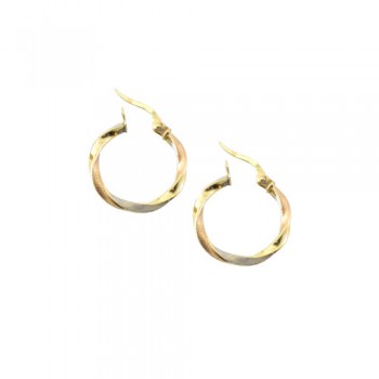Χρυσά σκουλαρίκια κρίκοι Κ14