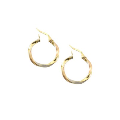 Χρυσά σκουλαρίκια κρίκοι Κ14