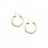 Χρυσά σκουλαρίκια κρίκοι Κ14