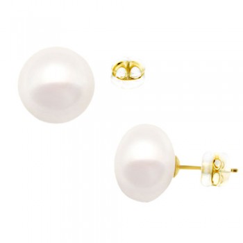 Σκουλαρίκια με μαργαριτάρια και χρυσό Κ14