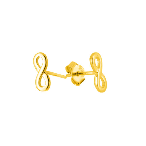 Χρυσά σκουλαρίκια άπειρο Κ14