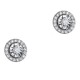 Λευκόχρυσα σκουλαρίκια Κ18 με διαμάντια