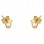 Κορώνες χρυσά σκουλαρίκια Κ14 με ζιργκόν