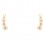 Χρυσά σκουλαρίκια Κ14 με ζιργκόν