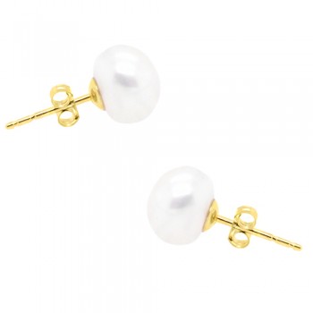 Χρυσά σκουλαρίκια Κ14 με μαργαριτάρια