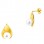Χρυσά σκουλαρίκια σταγόνες Κ14 με μαργαριτάρια