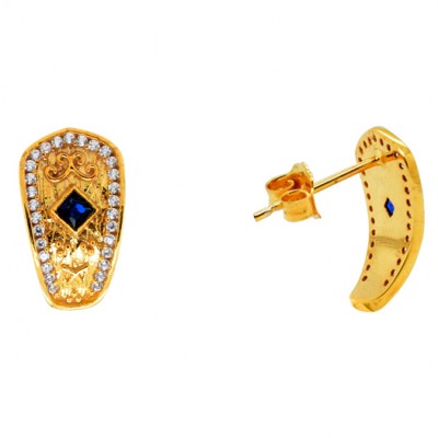 Χρυσά Βυζαντινά σκουλαρίκια Κ14