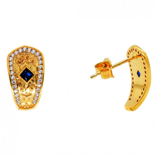 Χρυσά Βυζαντινά σκουλαρίκια Κ14