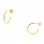 Χρυσά σκουλαρίκια κρίκοι Κ14
