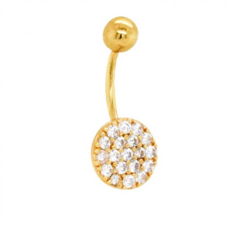 Χρυσό σκουλαρίκι piercing Κ14