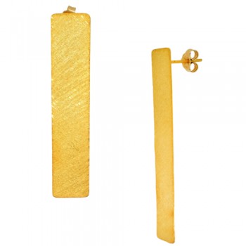 Χρυσά χειροποίητα κρεμαστά σκουλαρίκια Κ14