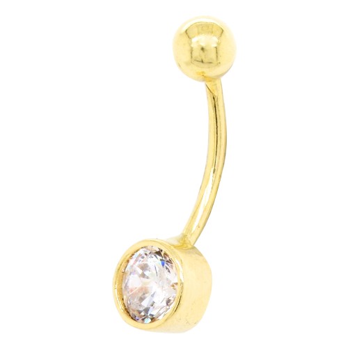 Χρυσό σκουλαρίκι piercing Κ14