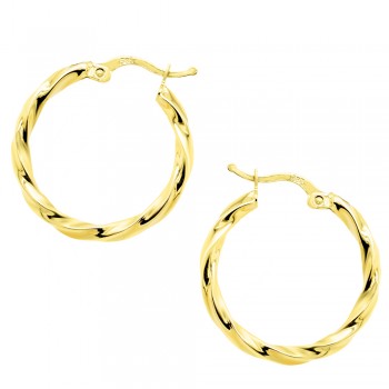 Χρυσοί στριφτοί κρίκοι Κ14