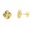 Χρυσά σκουλαρίκια Κ14 με σταυρουδάκια