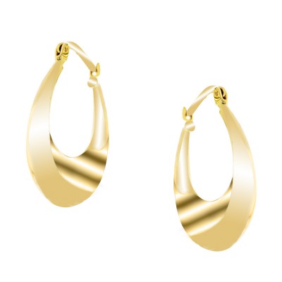 Χρυσά σκουλαρίκια κρίκοι Κ14