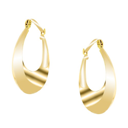 Χρυσά σκουλαρίκια κρίκοι Κ14