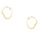 Χρυσά σκουλαρίκια κρίκοι καρδιές Κ14