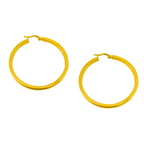 Χρυσά σκουλαρίκια κρίκοι Κ14