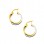 Χρυσά σκουλαρίκια κρίκοι Κ14