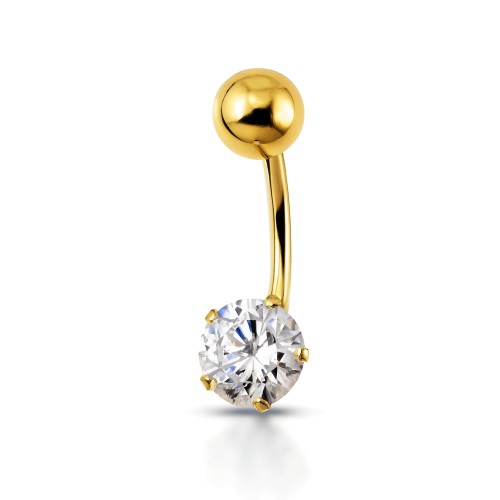 Χρυσό σκουλαρίκι piercing K14