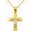 Χρυσός βαπτιστικός σταυρός Κ14 με αλυσίδα