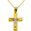 Χρυσός βαπτιστικός σταυρός Κ14 με αλυσίδα