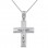 Λευκόχρυσος βαπτιστικός σταυρός Κ14 με αλυσίδα